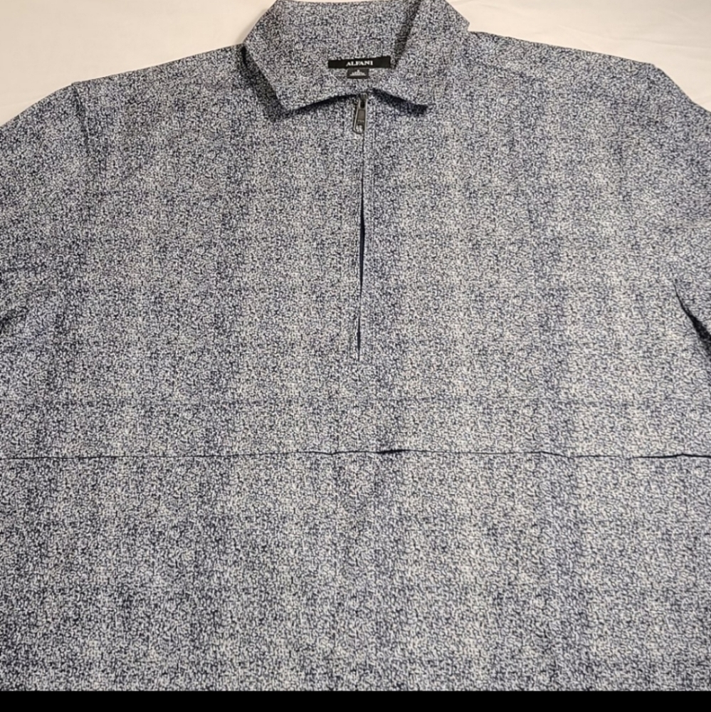 Alfani 1/4 zip shirt jacket - Picture 3 of 16